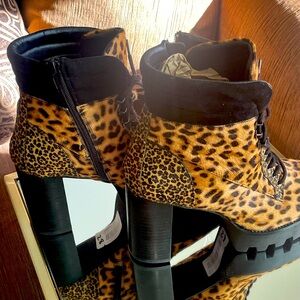 New cheetah print combat boots!